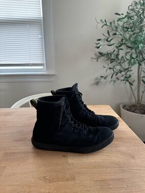 Doc Marten Black High-Top Canvas boots